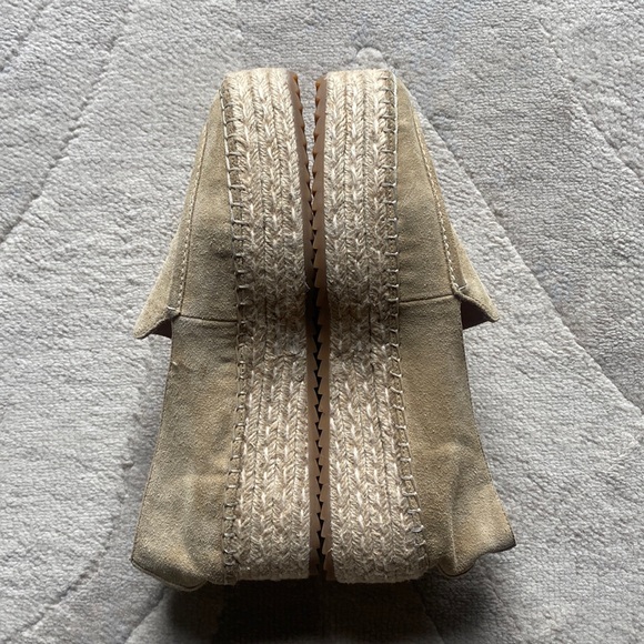 Joie Dafni Fawn Suede Wedge Espadrilles Loafer Shoes - Picture 6 of 15